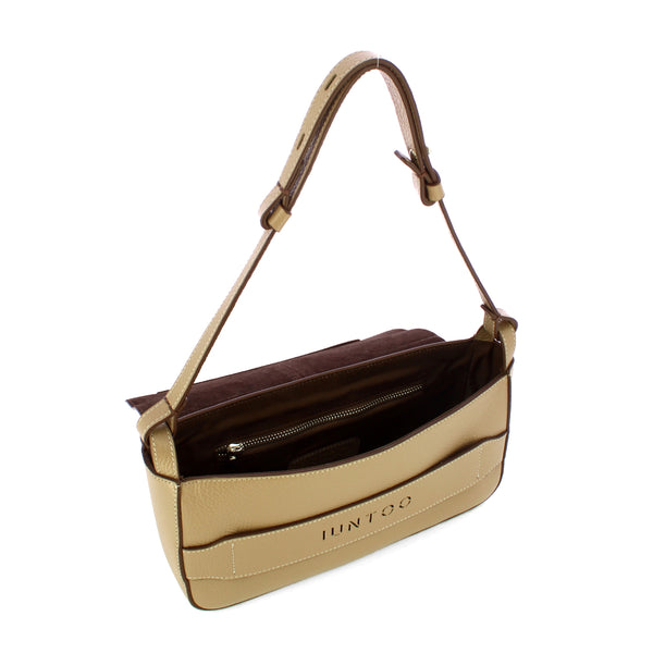 Iuntoo - Silvia Large Grigio Fossile Shoulder Bag - 196001 - GRIGIO/FOSSILE/07