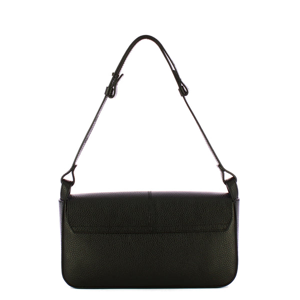 Iuntoo - Silvia Large Nero Shoulder Bag - 196001 - NERO
