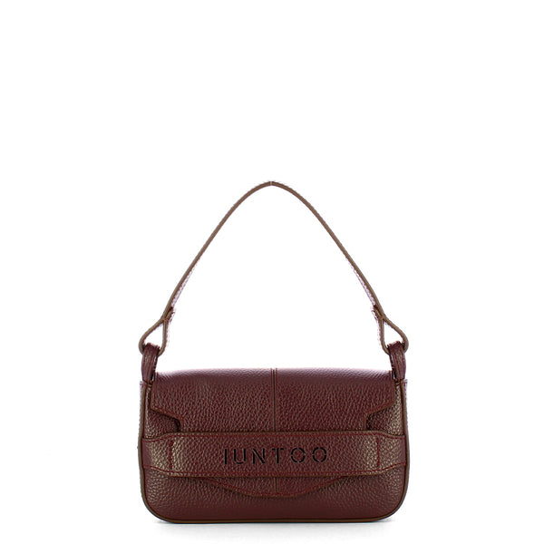 Iuntoo - Silvia Small Bordeaux Shoulder Bag - 196003 - BORDEAUX/54