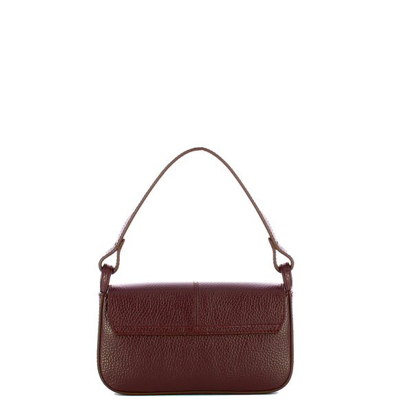 Iuntoo - Silvia Small Bordeaux Shoulder Bag - 196003 - BORDEAUX/54