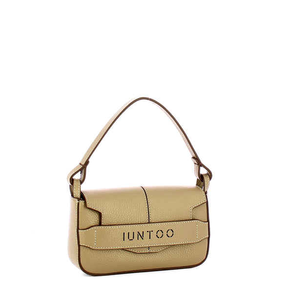 Iuntoo - Silvia Small Grigio Fossile Shoulder Bag - 196003 - GRIGIO/FOSSILE/07