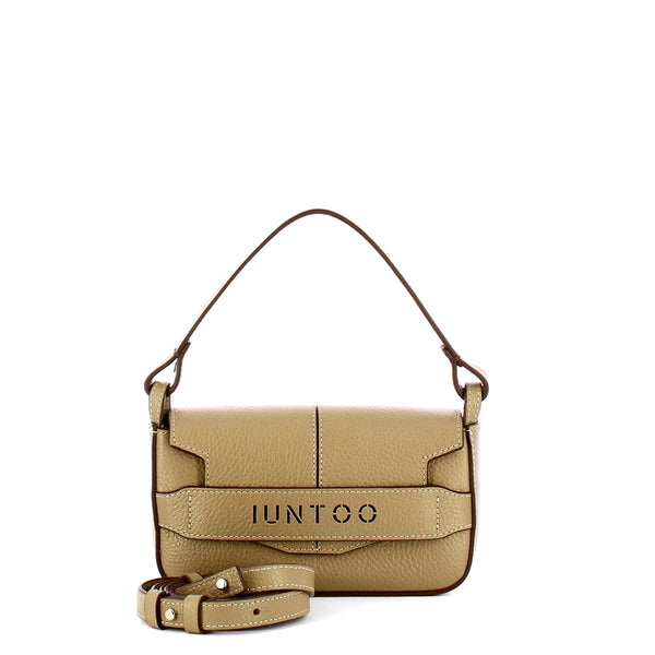 Iuntoo - Silvia Small Grigio Fossile Shoulder Bag - 196003 - GRIGIO/FOSSILE/07
