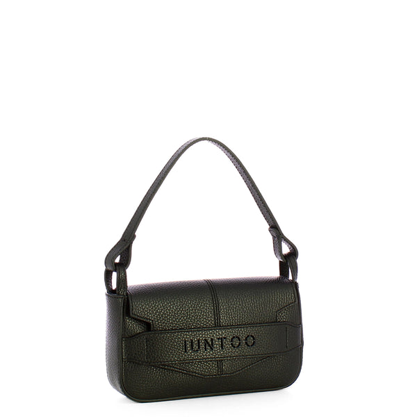 Iuntoo - Silvia Small Nero Shoulder Bag - 196003 - NERO