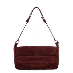 Iuntoo - Silvia Large Montalcino Suede Shoulder Bag - 196101 - MONTALCINO/2734
