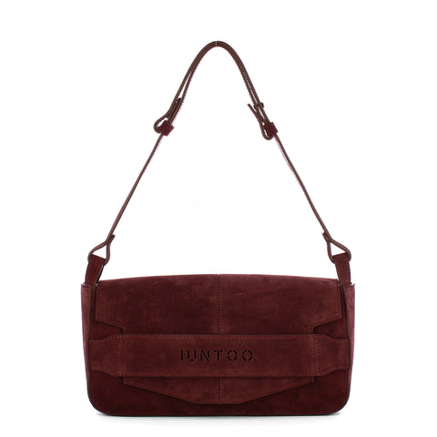 Iuntoo - Silvia Large Montalcino Suede Shoulder Bag - 196101 - MONTALCINO/2734