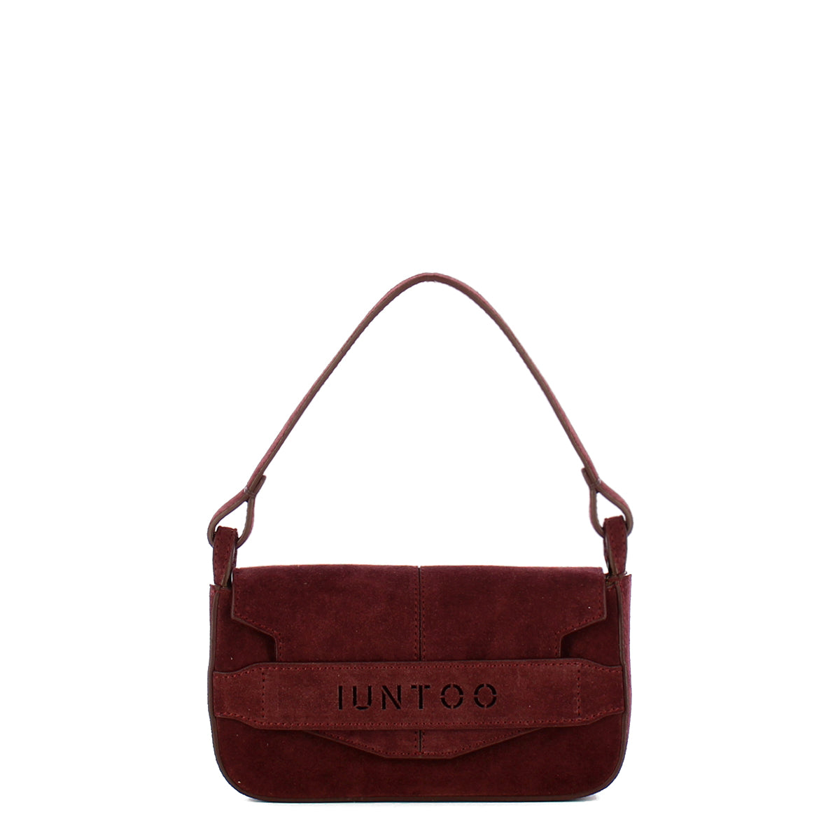 Iuntoo - Silvia Small Montalcino Suede Shoulder Bag - 196103 - MONTALCINO/2734
