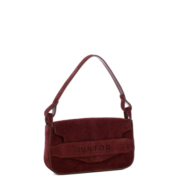 Iuntoo - Silvia Small Montalcino Suede Shoulder Bag - 196103 - MONTALCINO/2734