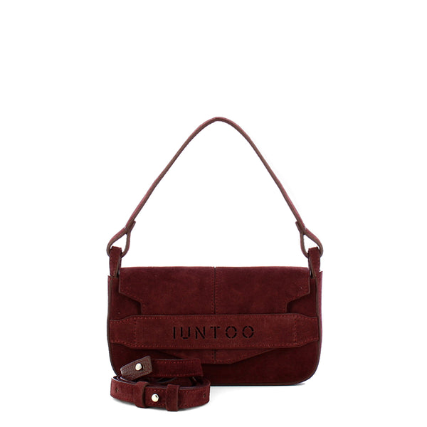 Iuntoo - Silvia Small Montalcino Suede Shoulder Bag - 196103 - MONTALCINO/2734