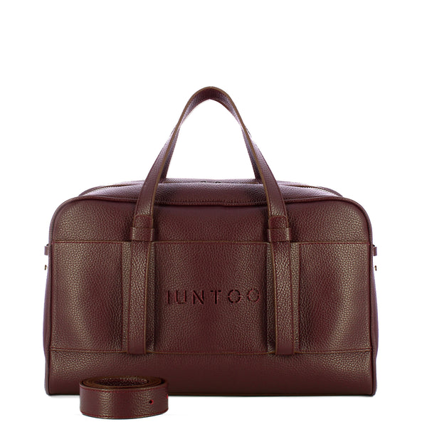 Iuntoo - Priora Large Bordeaux Bowling Bag - 197001 - BORDEAUX/54