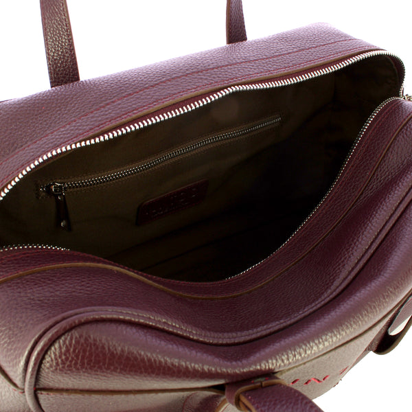 Iuntoo - Priora Large Bordeaux Bowling Bag - 197001 - BORDEAUX/54
