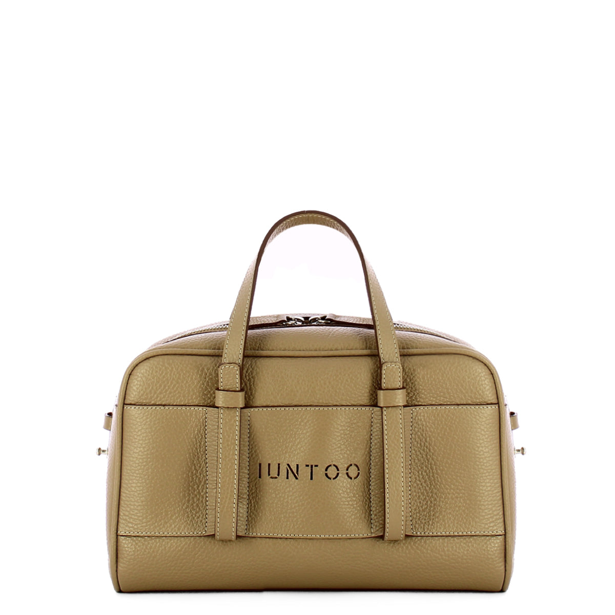 Iuntoo - Priora Small Grigio Fossile Bowling Bag - 197003 - GRIGIO/FOSSILE/07