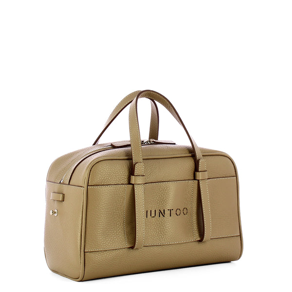 Iuntoo - Priora Small Grigio Fossile Bowling Bag - 197003 - GRIGIO/FOSSILE/07