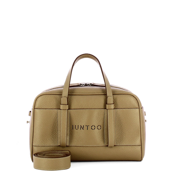 Iuntoo - Priora Small Grigio Fossile Bowling Bag - 197003 - GRIGIO/FOSSILE/07