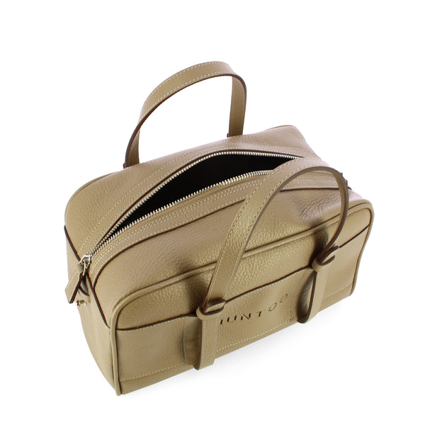 Iuntoo - Priora Small Grigio Fossile Bowling Bag - 197003 - GRIGIO/FOSSILE/07