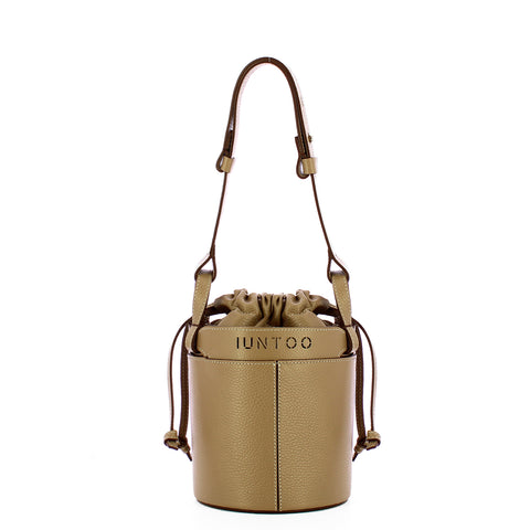 Iuntoo - Infinito Grigio Fossile Bucket Bag - 199000 - GRIGIO/FOSSILE/07