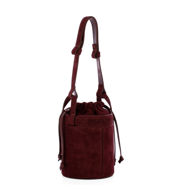 Iuntoo - Infinito Montalcino Suede Bucket Bag - 199100 - MONTALCINO/2734