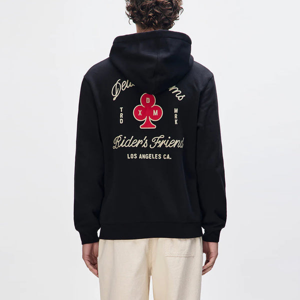 Deus Ex Machina - Felpa Fleece Basto Black - DMF258293 - BLACK