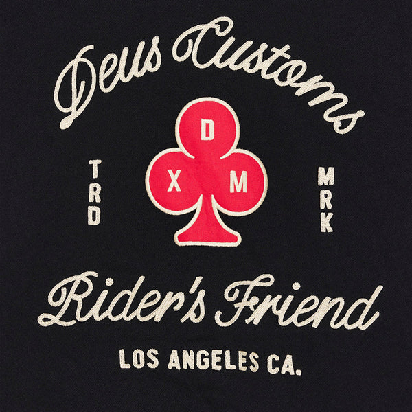 Deus Ex Machina - Felpa Fleece Basto Black - DMF258293 - BLACK