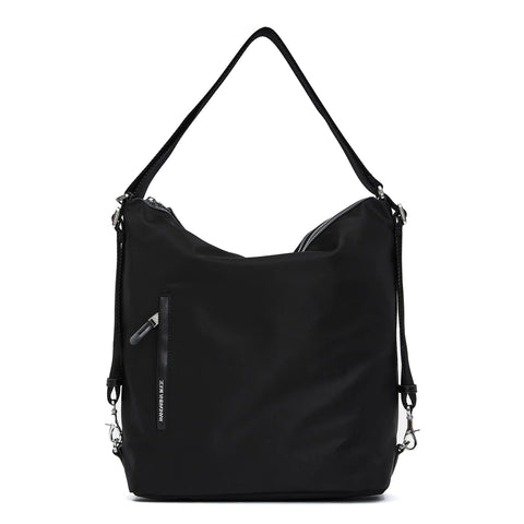 Mandarina Duck - Hunter Black Medium Hobo Bag/Backpack - P10VCT41 - BLACK