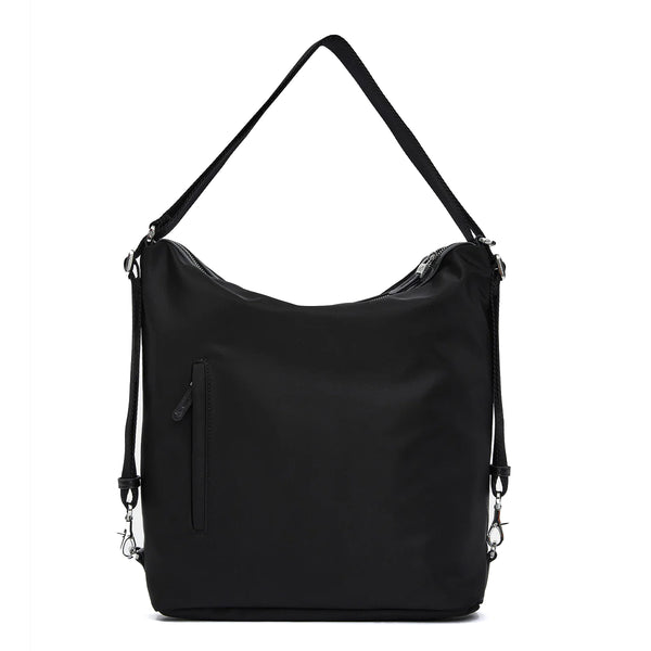 Mandarina Duck - Hunter Black Medium Hobo Bag/Backpack - P10VCT41 - BLACK