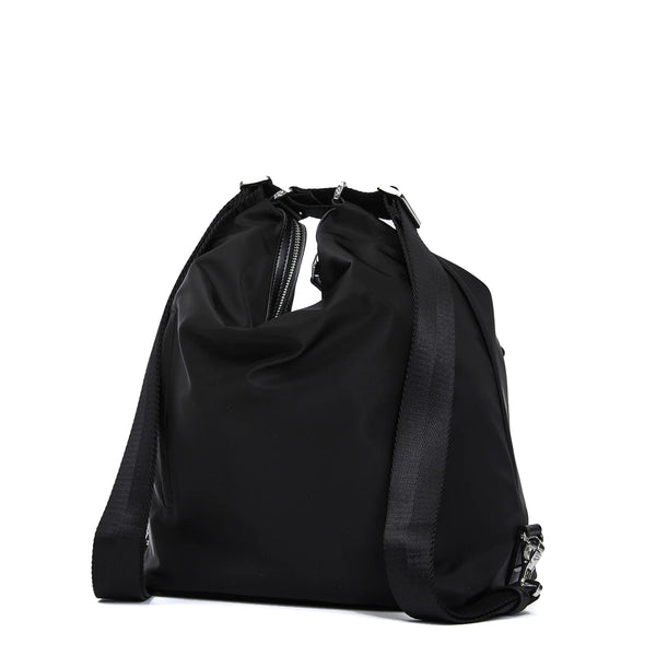 Mandarina Duck - Hunter Black Medium Hobo Bag/Backpack - P10VCT41 - BLACK