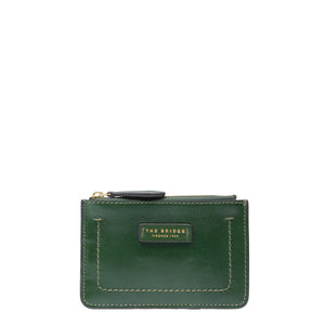 The Bridge - Fiona Verde Inglese Card Holder Pouch - 01734401 - VERDE/INGLESE/ABB./ORO