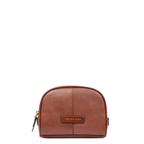 The Bridge - Elisabetta Marrone Mini Vanity Case - 097024BX - MARRONE/14/ORO