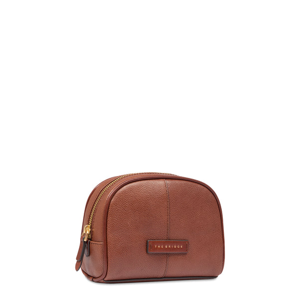 The Bridge - Elisabetta Marrone Mini Vanity Case - 097024BX - MARRONE/14/ORO