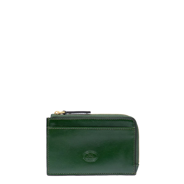 The Bridge - Card Holder Pouch Stodo Verde Inglese - 01710101 - VERDE/INGLESE/ABB./ORO
