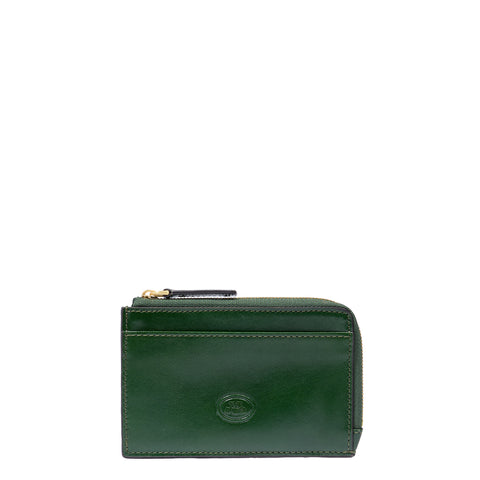 The Bridge - Card Holder Pouch Stodo Verde Inglese - 01710101 - VERDE/INGLESE/ABB./ORO