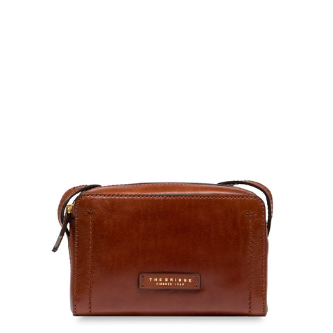 The Bridge - Fiona Marrone Crossbody Bag - 04200401 - MARRONE/14/ORO