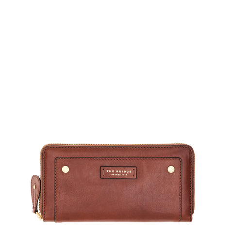 The Bridge - Cecilia Marrone Women's Wallet - 01743301 - MARRONE/14/ORO