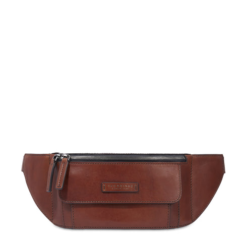 The Bridge - Alberto Marrone Belt Bag - 07310301 - MARRONE/TB/RUT.SC.OPACO