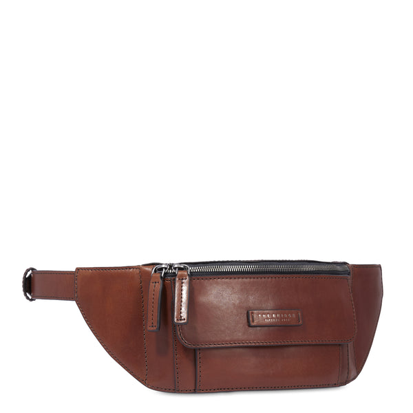 The Bridge - Alberto Marrone Belt Bag - 07310301 - MARRONE/TB/RUT.SC.OPACO