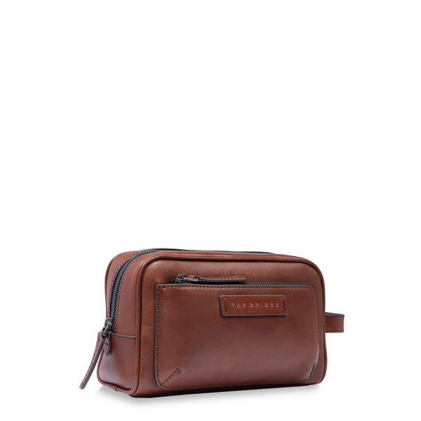 The Bridge - Beauty Case Filippo Marrone - 093304EX - MARRONE/TB/RUT.SC.OPACO