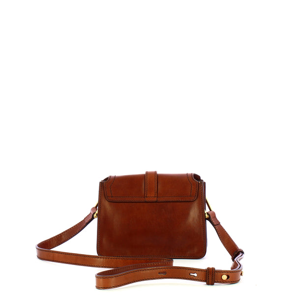 The Bridge - Beatrice Marrone Crossbody Bag - 04461001 - MARRONE/14/ORO