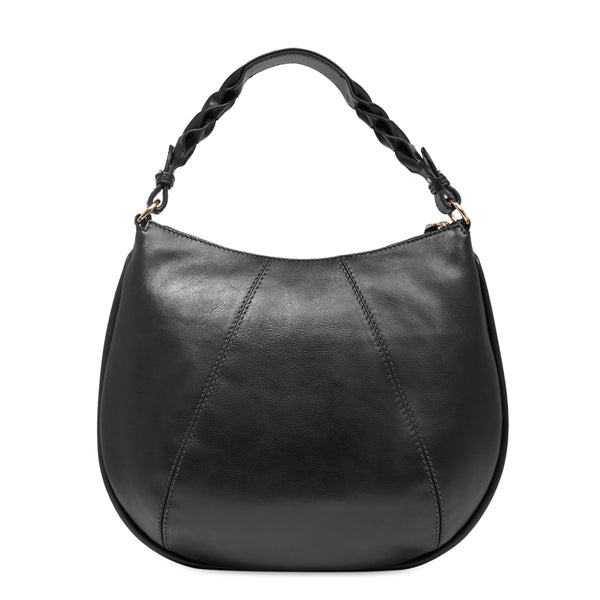 The Bridge - Brigida Nero Hobo Bag - 0449227J - NERO/ABB./ORO