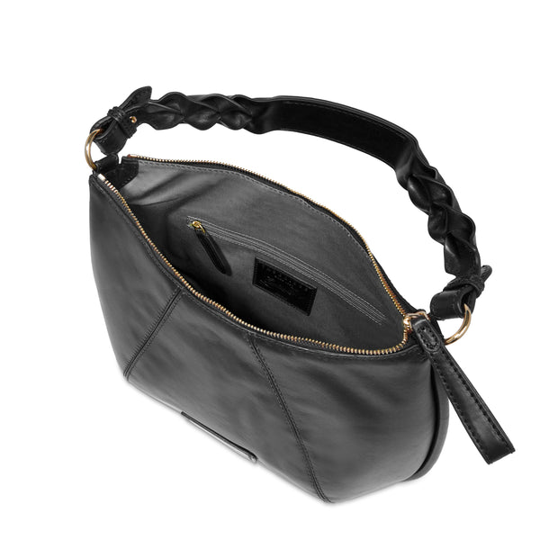 The Bridge - Brigida Nero Hobo Bag - 0449227J - NERO/ABB./ORO