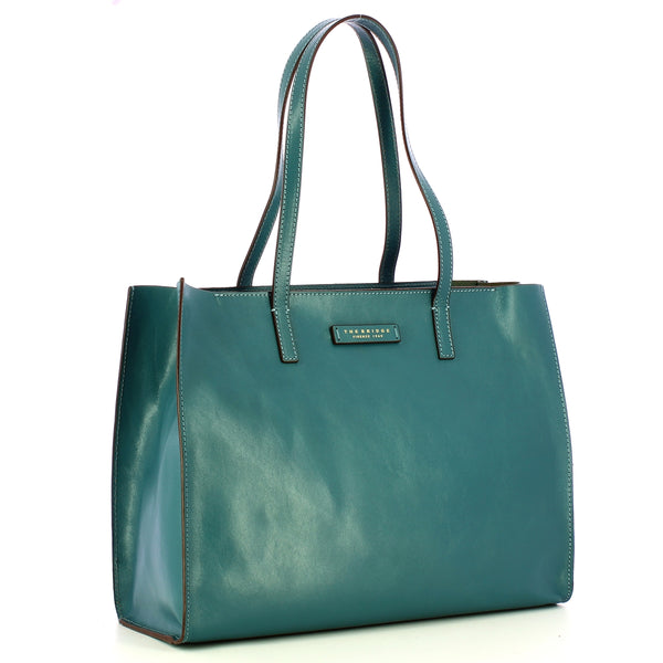 The Bridge - Mirra Sky With Gold Shopping Bag - 04131401 - SKY/WITH/GOLD