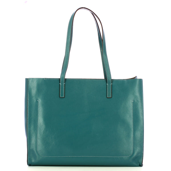 The Bridge - Mirra Sky With Gold Shopping Bag - 04131401 - SKY/WITH/GOLD