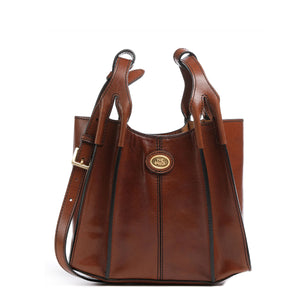 The Bridge - Claudia Marrone Shoulder Bag - 04156301 - MARRONE/14/ORO