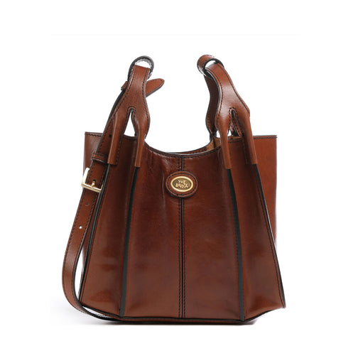 The Bridge - Claudia Marrone Shoulder Bag - 04156301 - MARRONE/14/ORO
