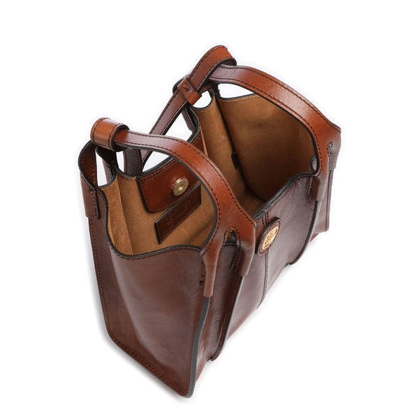 The Bridge - Claudia Marrone Shoulder Bag - 04156301 - MARRONE/14/ORO