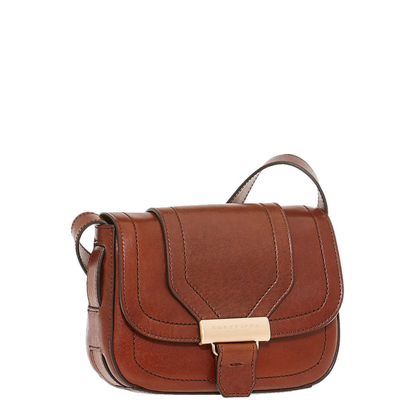The Bridge - Benedetta Marrone Crossbody Bag - 04551201 - MARRONE/14/ORO