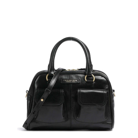 The Bridge - Flora Nero Handbag - 04245401 - NERO/ABB./ORO