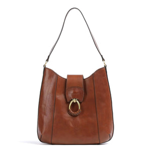The Bridge - Erica Marrone Hobo Bag - 04254401 - MARRONE/14/ORO