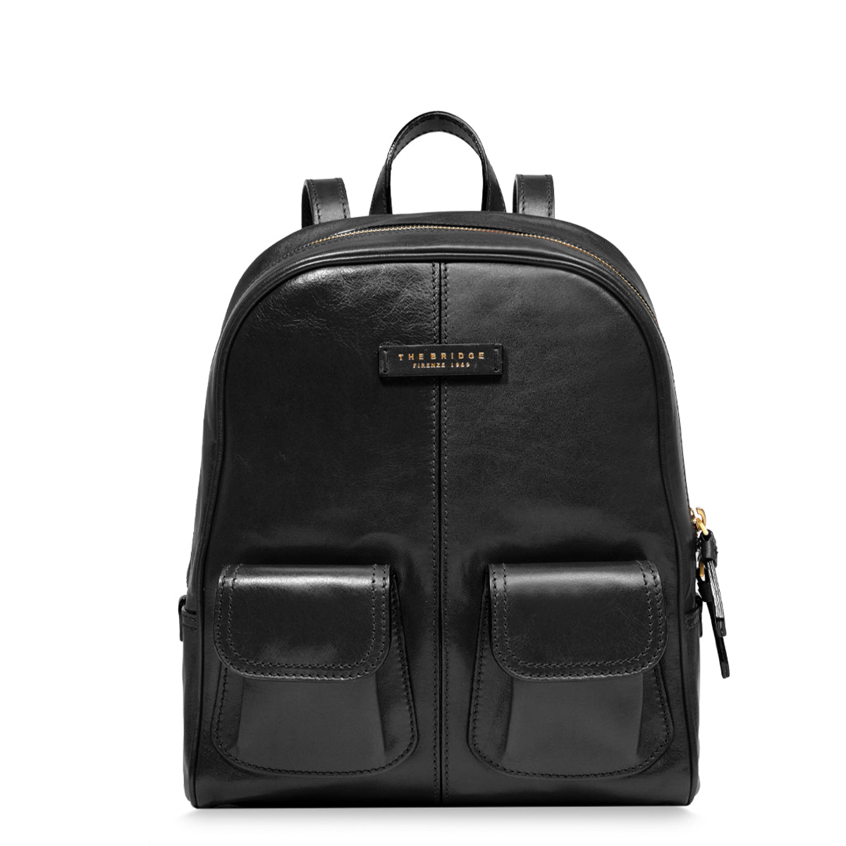 The Bridge - Flora Nero Backpack - 04246401 - NERO/ABB./ORO