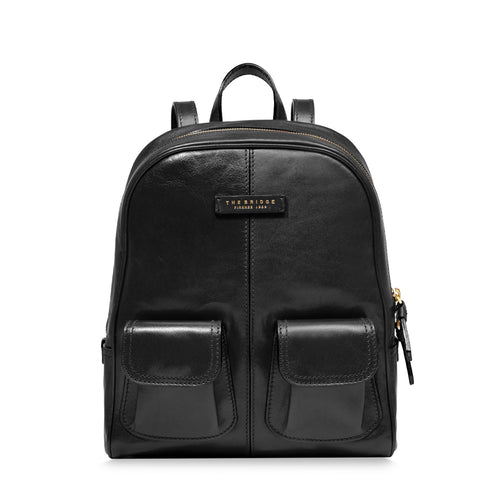 The Bridge - Flora Nero Backpack - 04246401 - NERO/ABB./ORO