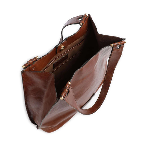 The Bridge - Febe Marrone Shoulder Bag - 04264401 - MARRONE/14/ORO