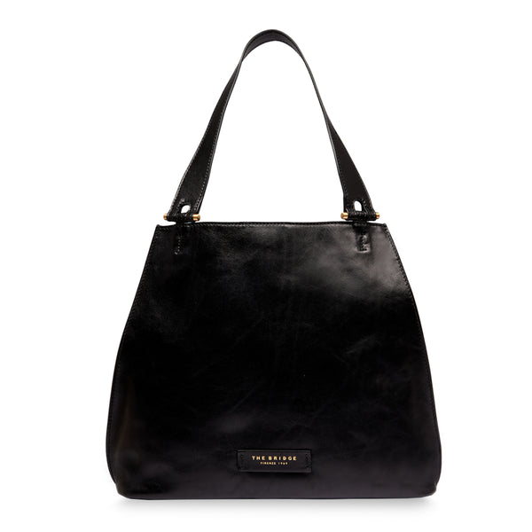The Bridge - Febe Nero Shoulder Bag - 04264401 - NERO/ABB./ORO